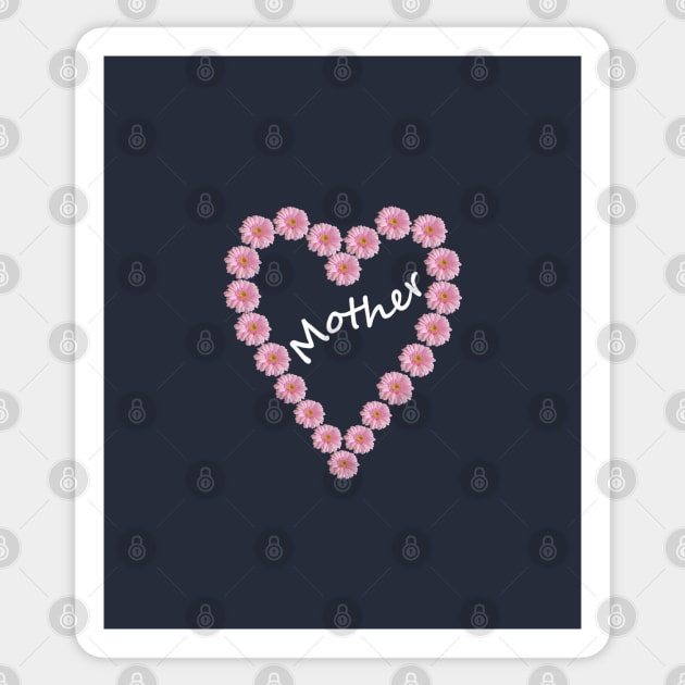 Small Mother Floral Heart for Mothers Day Sticker by ellenhenryart